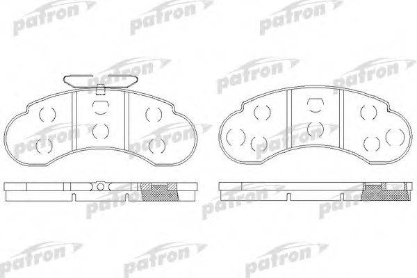 Комплект тормозных колодок, дисковый тормоз PATRON PBP941