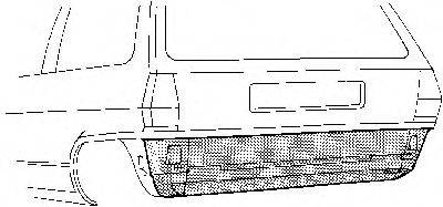 Задняя стенка VAN WEZEL 5820136