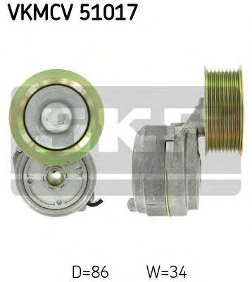 Натяжной ролик, поликлиновой  ремень SKF VKMCV 51017