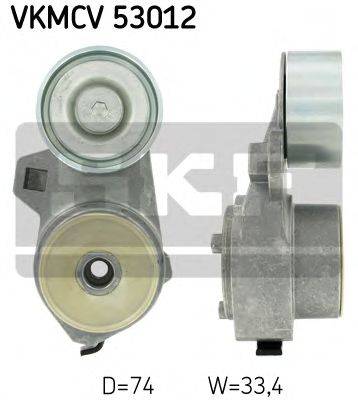 SKF (НОМЕР: VKMCV 53012) Натяжной ролик, поликлиновой  ремень