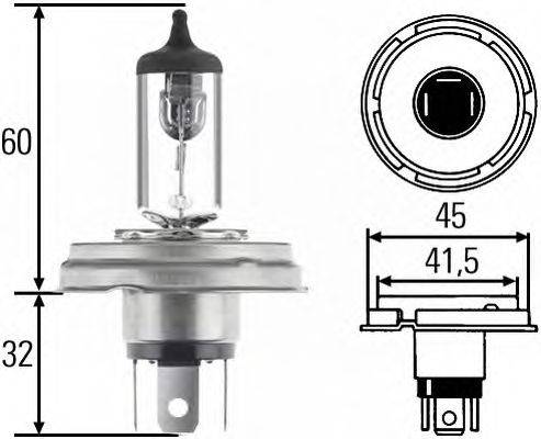 Лампа накаливания, основная фара HELLA 8GJ 004 173-121