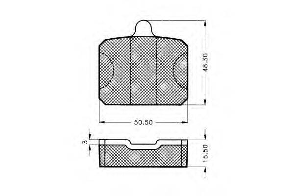 Комплект тормозных колодок, дисковый тормоз PEX 20576