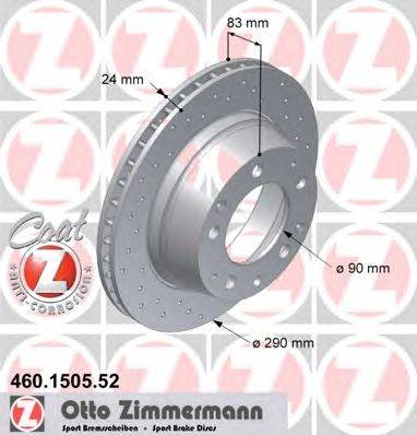 Тормозной диск ZIMMERMANN 460.1505.52