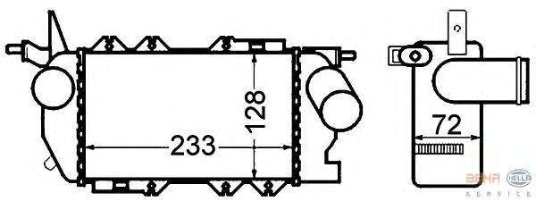 Интеркулер HELLA 8ML 376 776-431