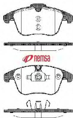 Комплект тормозных колодок, дисковый тормоз METZGER 121900