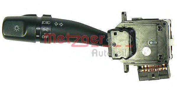 Выключатель, головной свет; Мигающий указатель; Выключатель на колонке рулевого управления METZGER 0916104