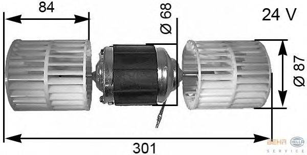 Вентилятор салона BEHR HELLA SERVICE 8EW 351 034-031