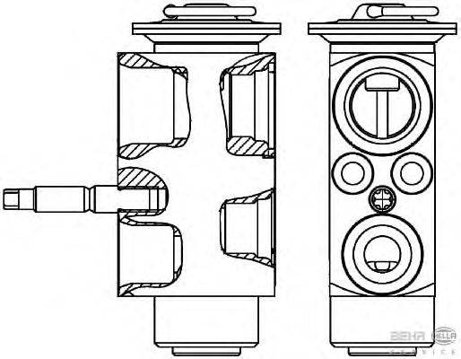 Расширительный клапан, кондиционер BEHR HELLA SERVICE 8UW 351 239-601