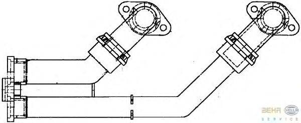 Трубопровод, теплообменник BEHR HELLA SERVICE 8FZ 351 314-291