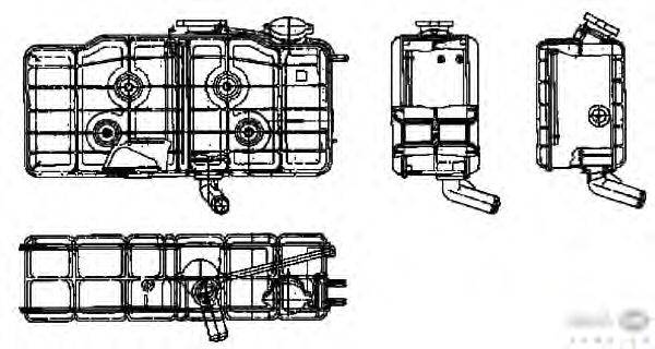 Компенсационный бак, охлаждающая жидкость BEHR HELLA SERVICE 8MA 376 705-171