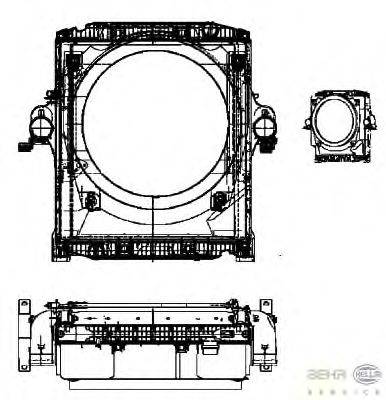 модуль охлаждения BEHR HELLA SERVICE 8MK 376 722-191