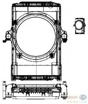 модуль охлаждения BEHR HELLA SERVICE 8MK 376 722-201