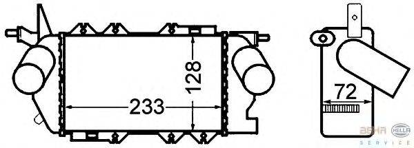 Интеркулер BEHR HELLA SERVICE 8ML 376 776-411