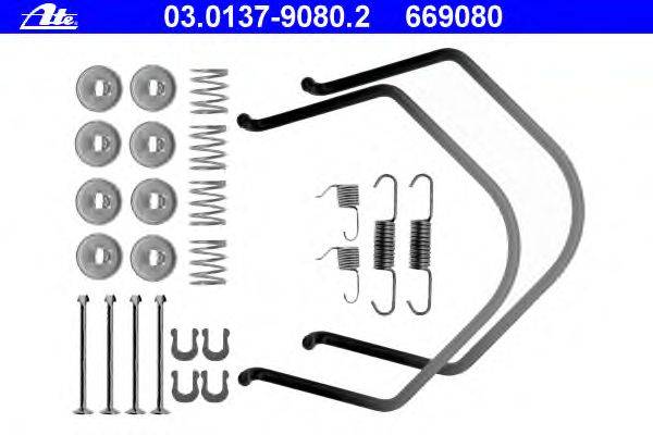 Комплектующие, тормозная колодка ATE 03.0137-9080.2