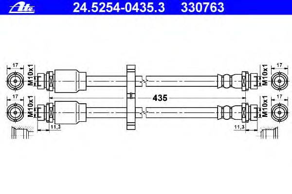 Тормозной шланг ATE 24.5254-0435.3