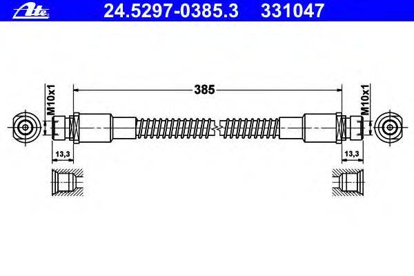 Тормозной шланг ATE 331047