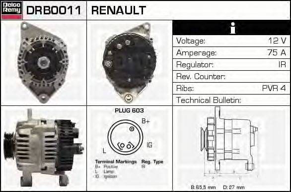 Генератор DELCO REMY DRB0011