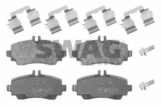 Комплект тормозных колодок, дисковый тормоз SWAG 10916374