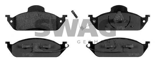 Комплект тормозных колодок, дисковый тормоз SWAG 23193