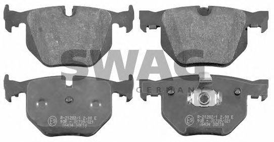 Комплект тормозных колодок, дисковый тормоз SWAG 20916434