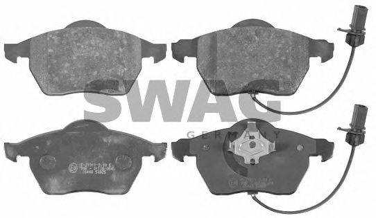 Комплект тормозных колодок, дисковый тормоз SWAG 21849
