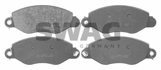Комплект тормозных колодок, дисковый тормоз SWAG 50916424