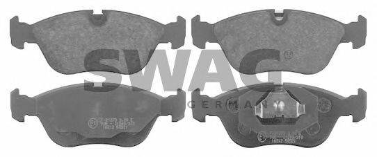 Комплект тормозных колодок, дисковый тормоз SWAG 55 91 6212