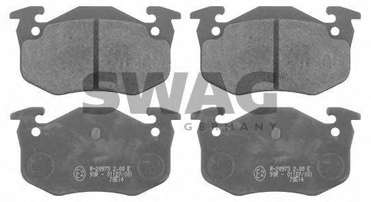 Комплект тормозных колодок, дисковый тормоз SWAG 62916222