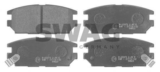 Комплект тормозных колодок, дисковый тормоз SWAG 80 91 6756