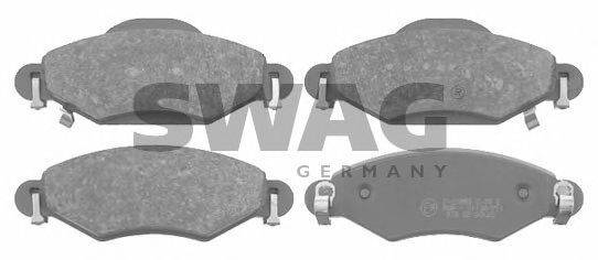 Комплект тормозных колодок, дисковый тормоз SWAG 23340
