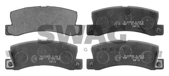 Комплект тормозных колодок, дисковый тормоз SWAG 025 200 7615/W