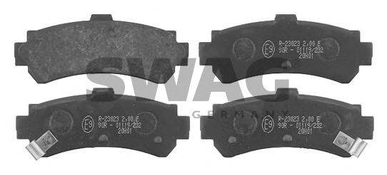 Комплект тормозных колодок, дисковый тормоз SWAG 23024