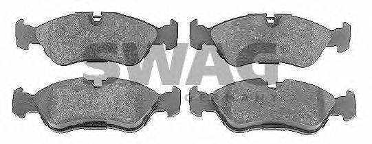 Комплект тормозных колодок, дисковый тормоз SWAG 89916339