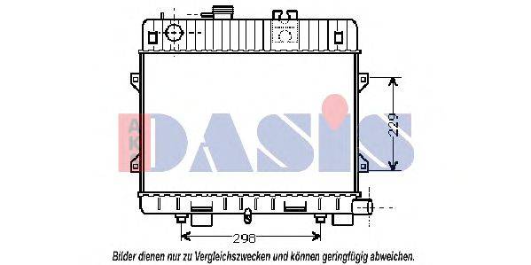 Радиатор, охлаждение двигателя AKS DASIS 18350