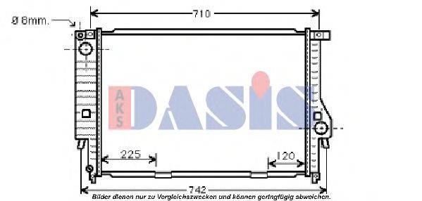 Радиатор, охлаждение двигателя AKS DASIS 18761