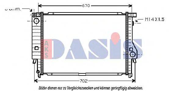 Радиатор, охлаждение двигателя AKS DASIS 18730