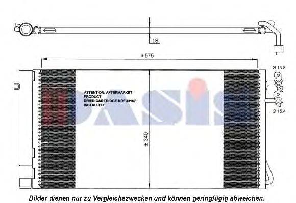 Конденсатор, кондиционер AKS DASIS 052002N