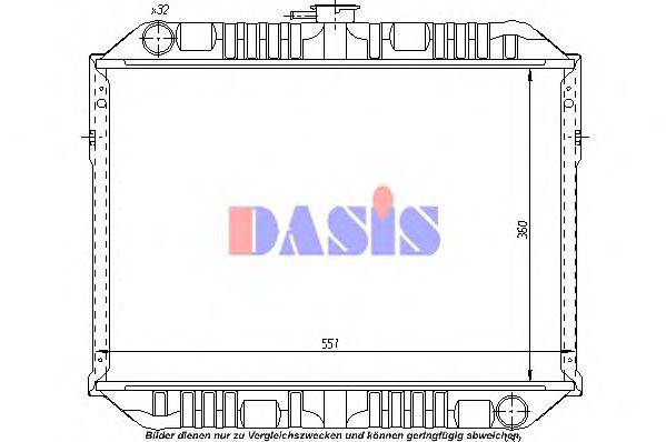 Радиатор, охлаждение двигателя AKS DASIS 27265