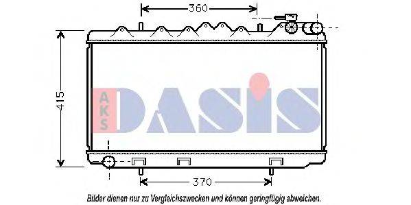 Радиатор, охлаждение двигателя AKS DASIS 071530N