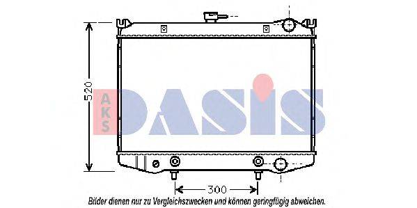 Радиатор, охлаждение двигателя AKS DASIS 071570N