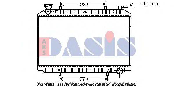 Радиатор, охлаждение двигателя AKS DASIS 072330N