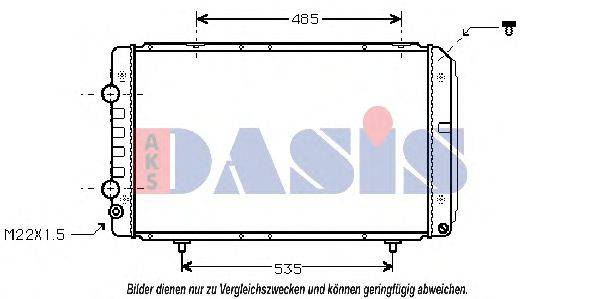 Радиатор, охлаждение двигателя AKS DASIS 080900N