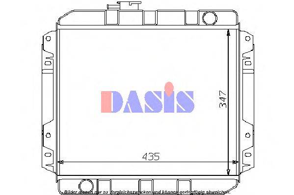 Радиатор, охлаждение двигателя AKS DASIS 090060N