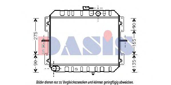 Радиатор, охлаждение двигателя AKS DASIS 25651