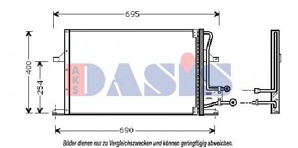 Конденсатор, кондиционер AKS DASIS 092360N