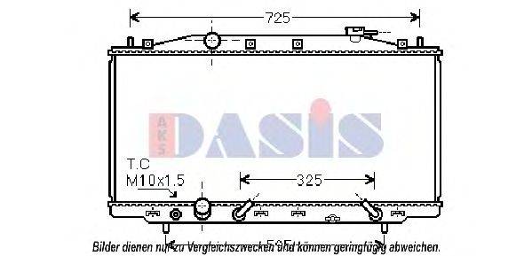 Радиатор, охлаждение двигателя AKS DASIS 100066N