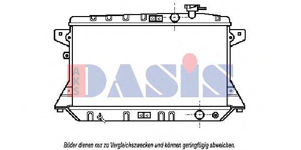 Радиатор, охлаждение двигателя AKS DASIS 100520N