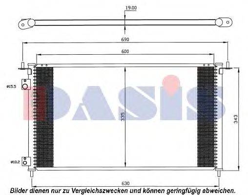 Конденсатор, кондиционер AKS DASIS 102012N