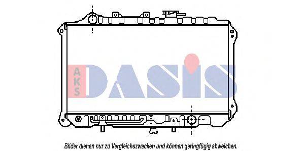 Радиатор, охлаждение двигателя AKS DASIS 25634