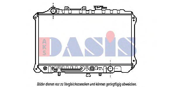 Радиатор, охлаждение двигателя AKS DASIS 25630